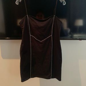 Princess Polly MOTEL SCOSH DRESS BLACK